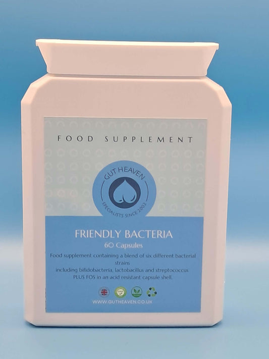 Friendly Bacteria – Multi-Strain Probiotic Supplement (10 Billion CFU, 60 Capsules)